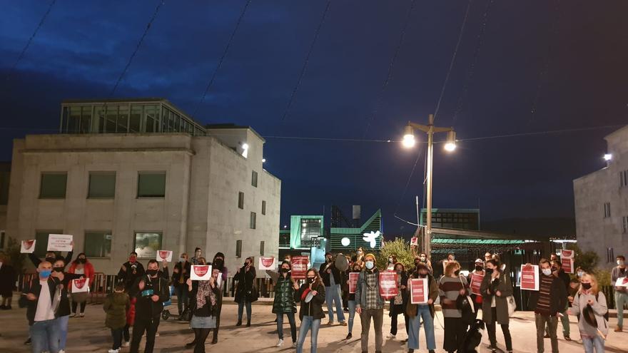 Cacerolada de los hosteleros del Casco Vello de Vigo ante las nuevas restricciones