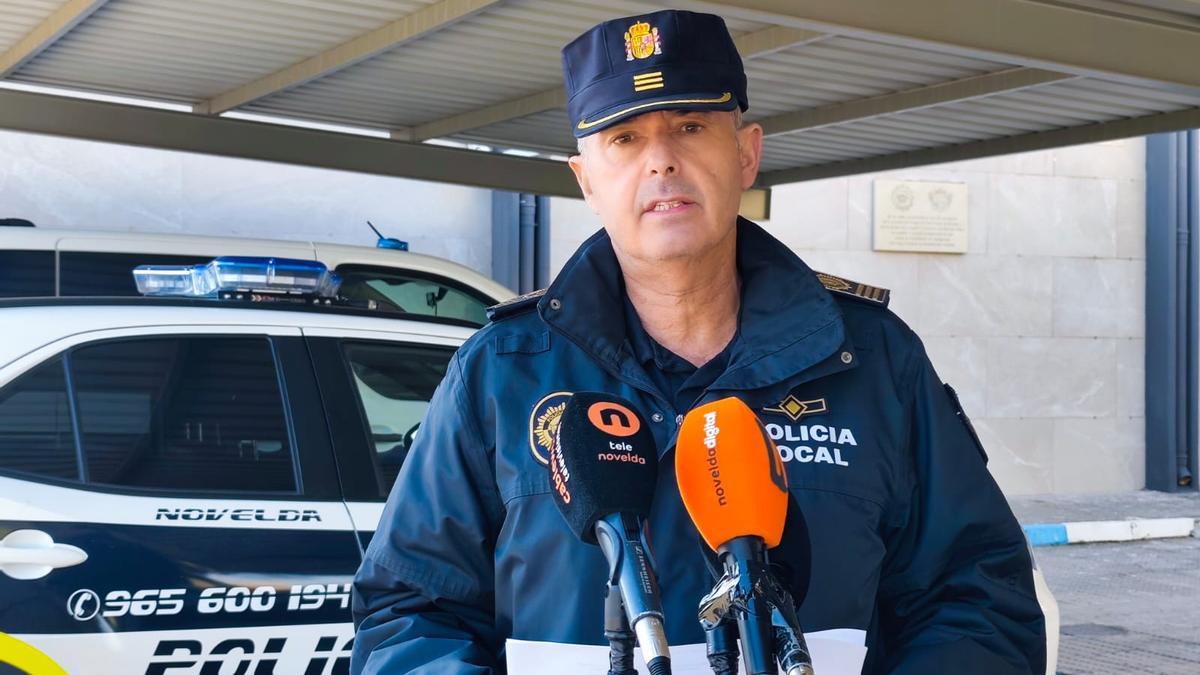 El intendente jefe de la Policía Local de Novelda, Rafa Sarrió.