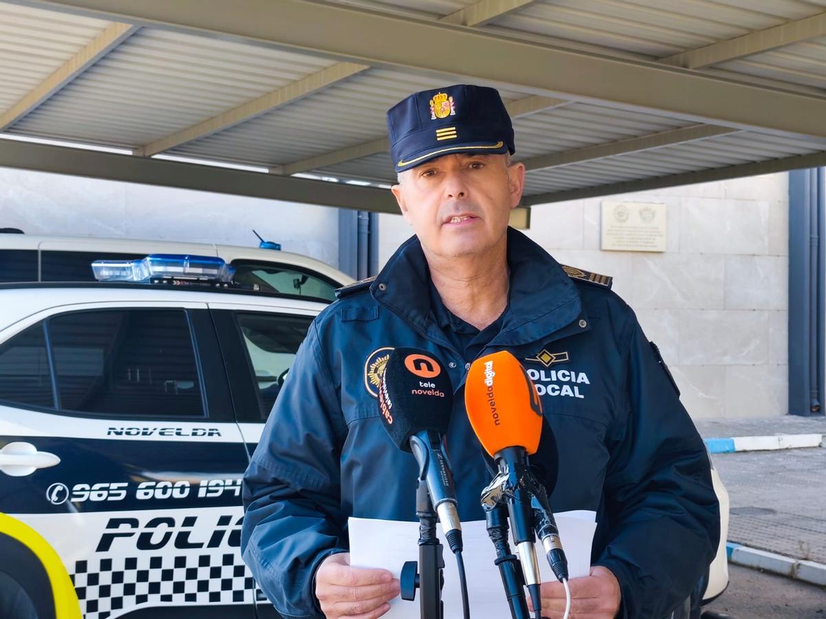 El intendente de la Policía Local de Novelda, Rafael Sarrió.