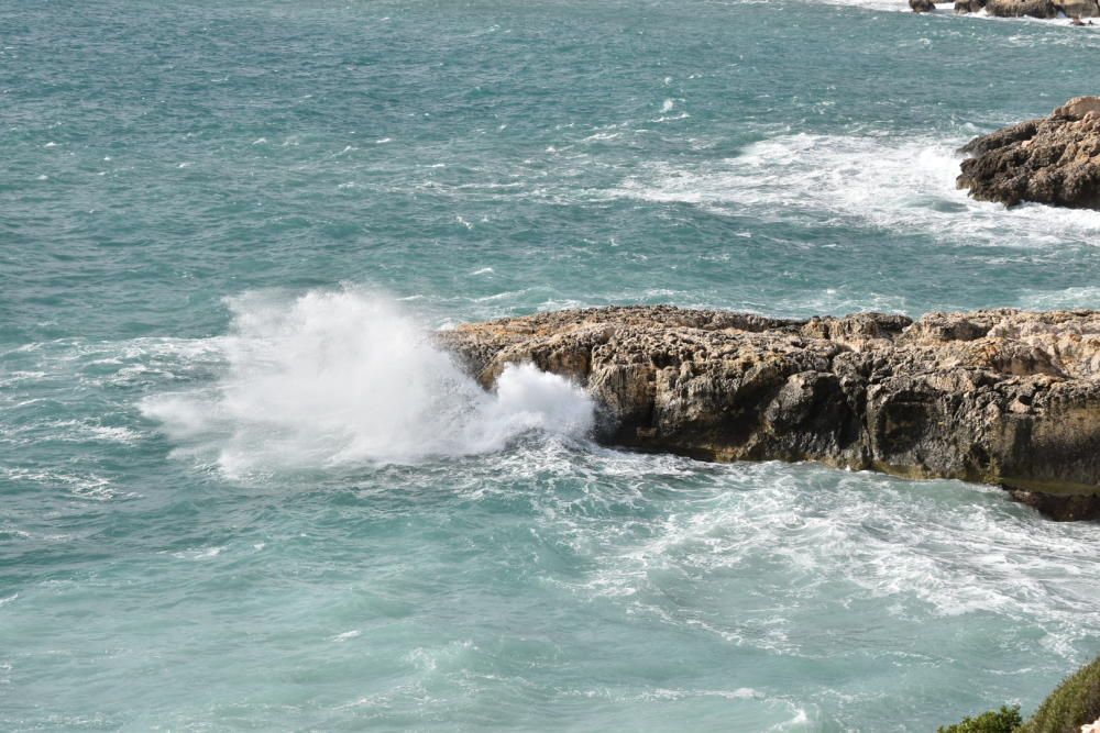 Temporal en la bahía de Palma