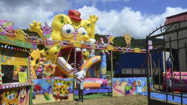 La atracción de Bob Esponja en A Guía.  | G. NÚÑEZ