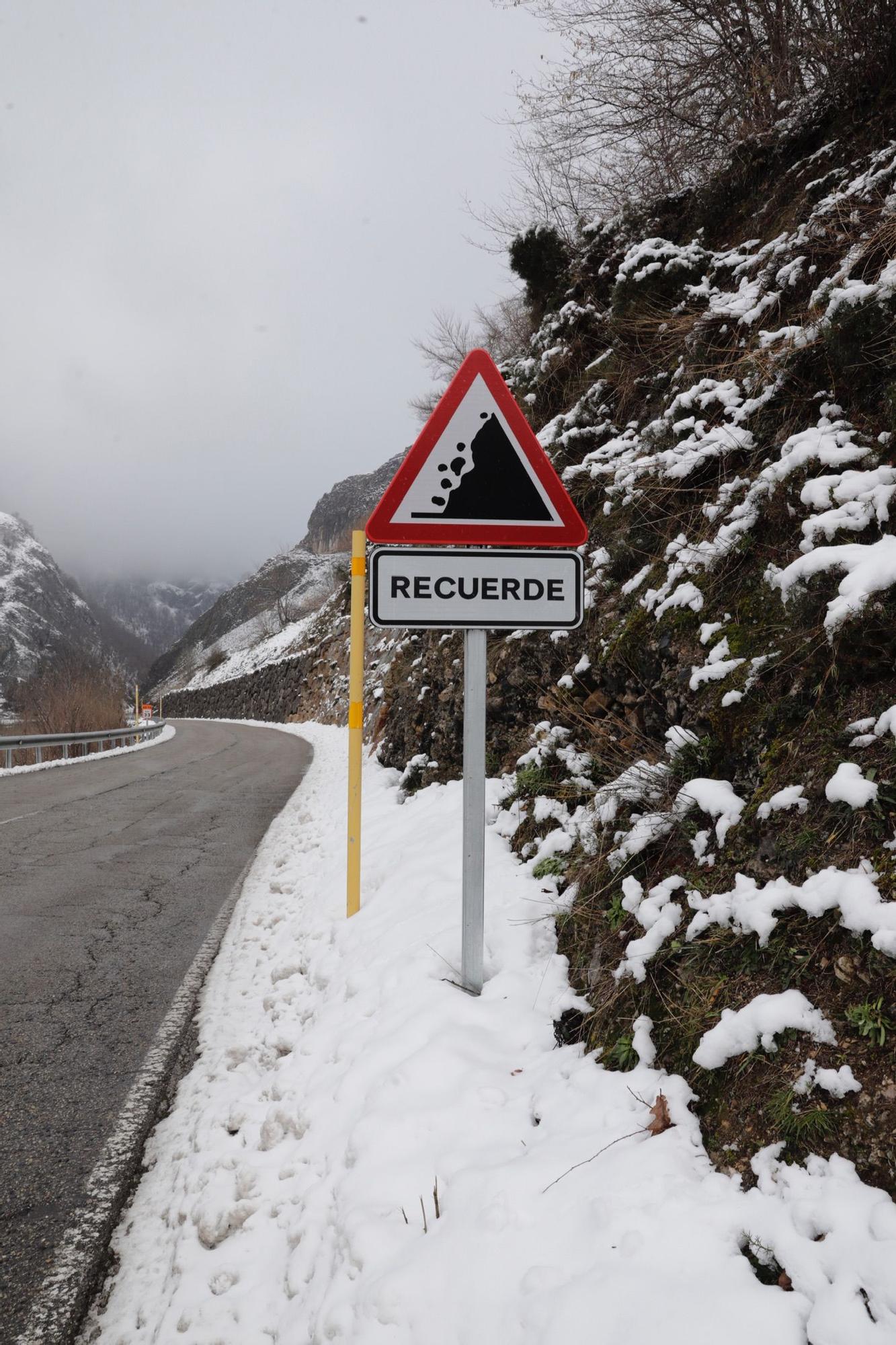 En imágenes: Jornada invernal en Asturias