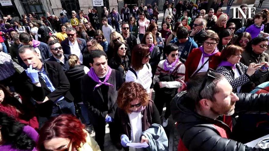 Huelga feminista: Alcoy sale a la calle a reivindicar la igualdad de la mujer