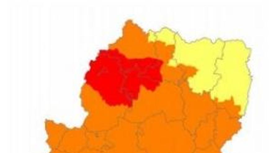 Prepirineo occidental y Somontano occidental en prealerta roja por incendios