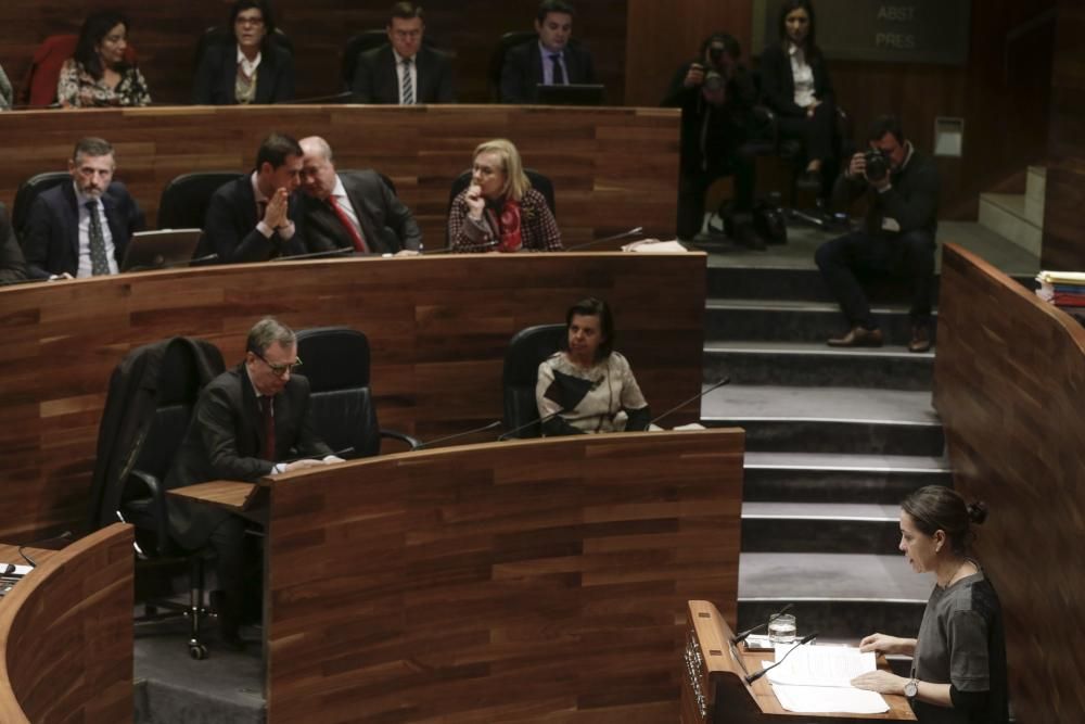 Debate en la Junta sobre los presupuestos asturianos