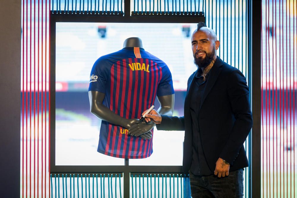 Presentació d'Arturo Vidal