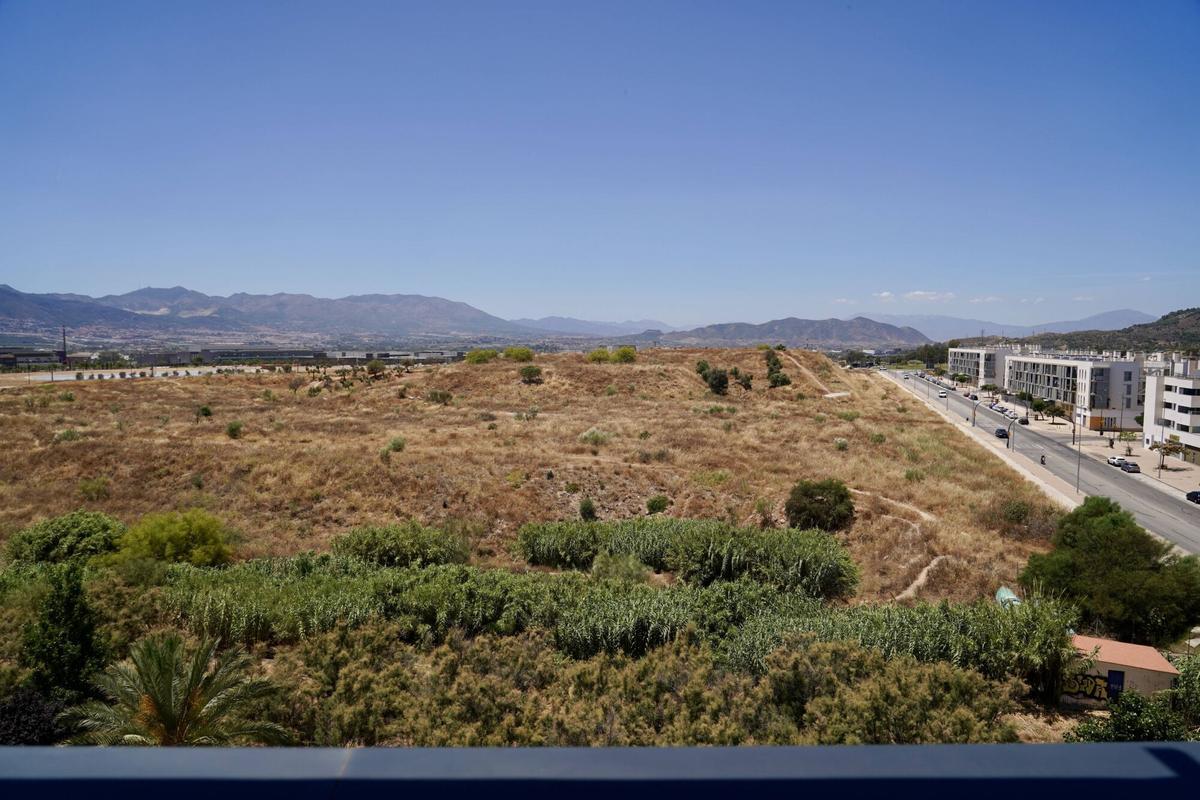 Vistas de la nueva ubicación del futuro estadio de fútbol La Rosaleda, en los terrenos de la ampliación de la Universidad de Málaga