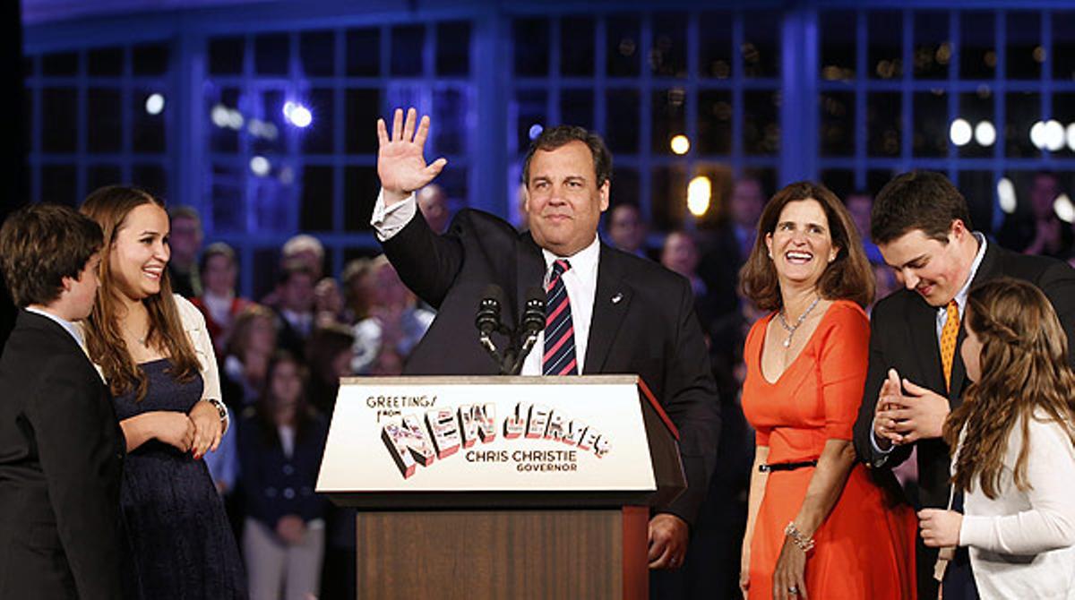 El republicà Chris Christie, reelegit governador de Nova Jersey.