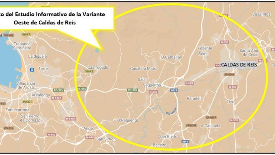 Transportes encarga el estudio de alternativas para la variante oeste de Caldas