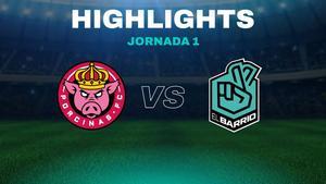 Resumen, goles y highlights del Porcinas 1 - 6 El Barrio en la jornada 1 de la Queens League