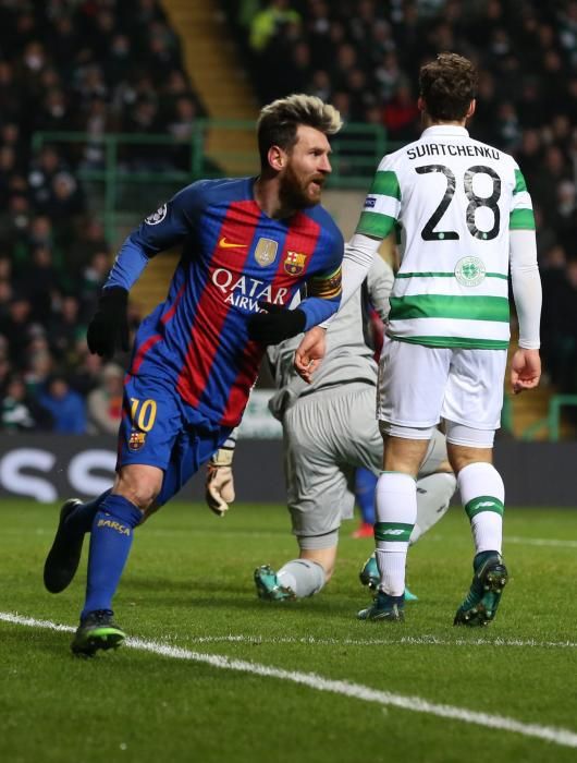 Imágenes del partido entre Celtic y Barcelona.