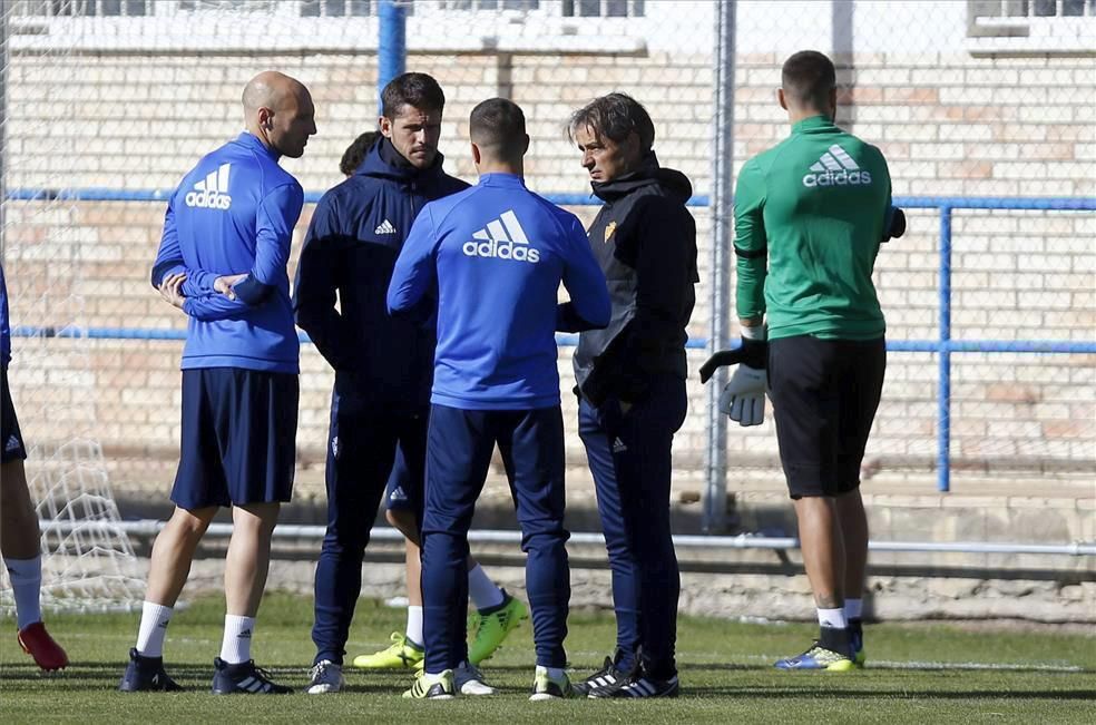 Sesión de entrenamiento del Real Zaragoza