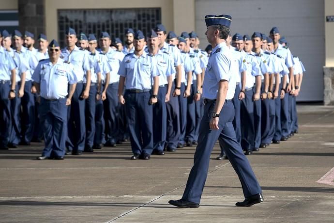 CANARIAS Y ECONOMIA 18-01-2019 BASE AEREA DE GANDO. TELDE-INGENIO. Ejército del Aire. Bienvenida del escuadrón del 10ª contingente del destacamento rappa en Sigonella.  FOTOS: JUAN CASTRO