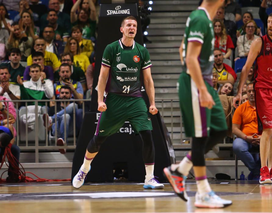 Victoria del Unicaja ante el Zaragoza en la Copa del Rey 2020.