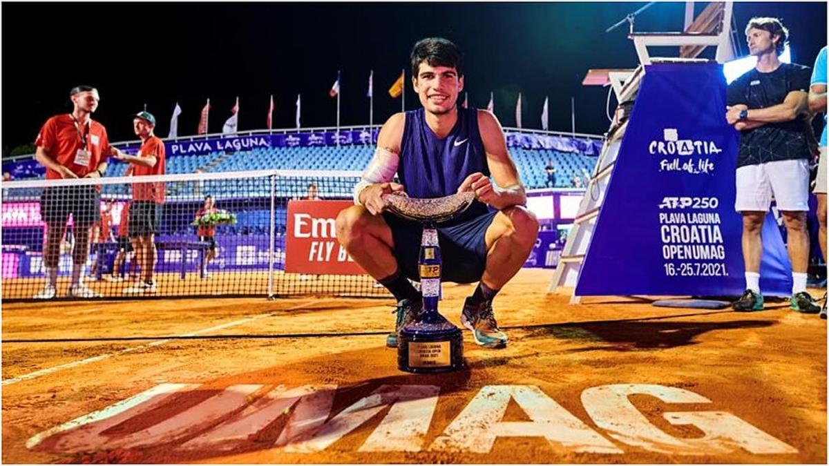 Alcaraz ganó su primer título en Umag