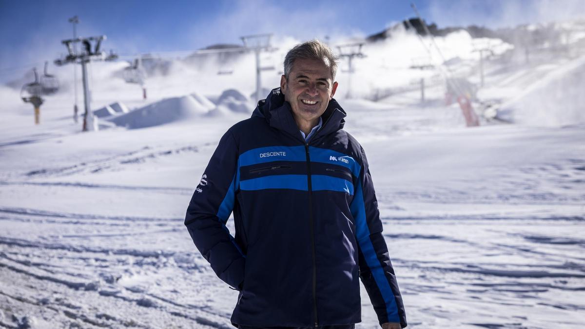 Antonio Gericó, presidente ejecutivo de Aramón, en las pistas de Formigal.