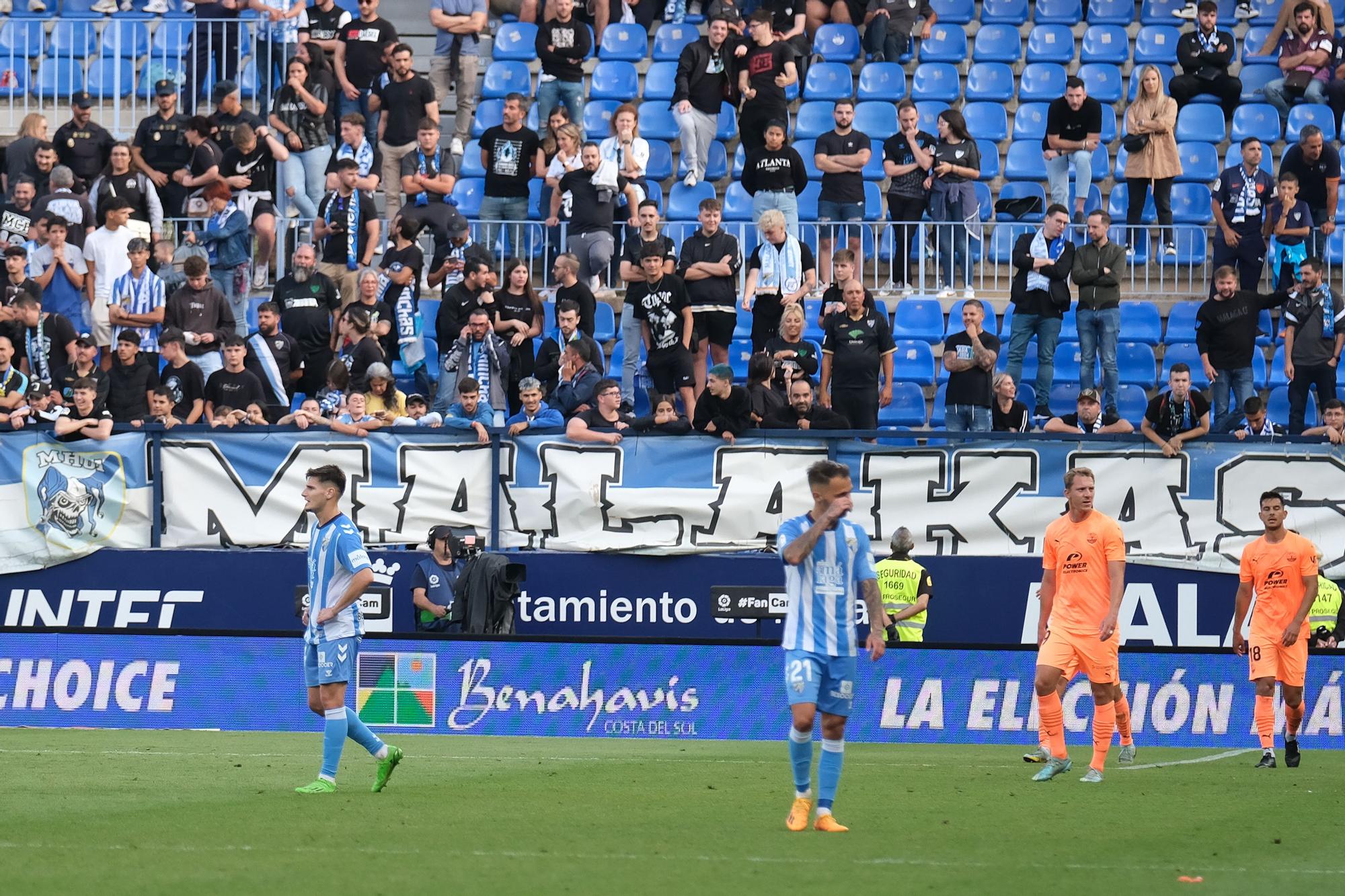 El Málaga CF - UD Ibiza, último partido de la Liga 22/23, en imágenes