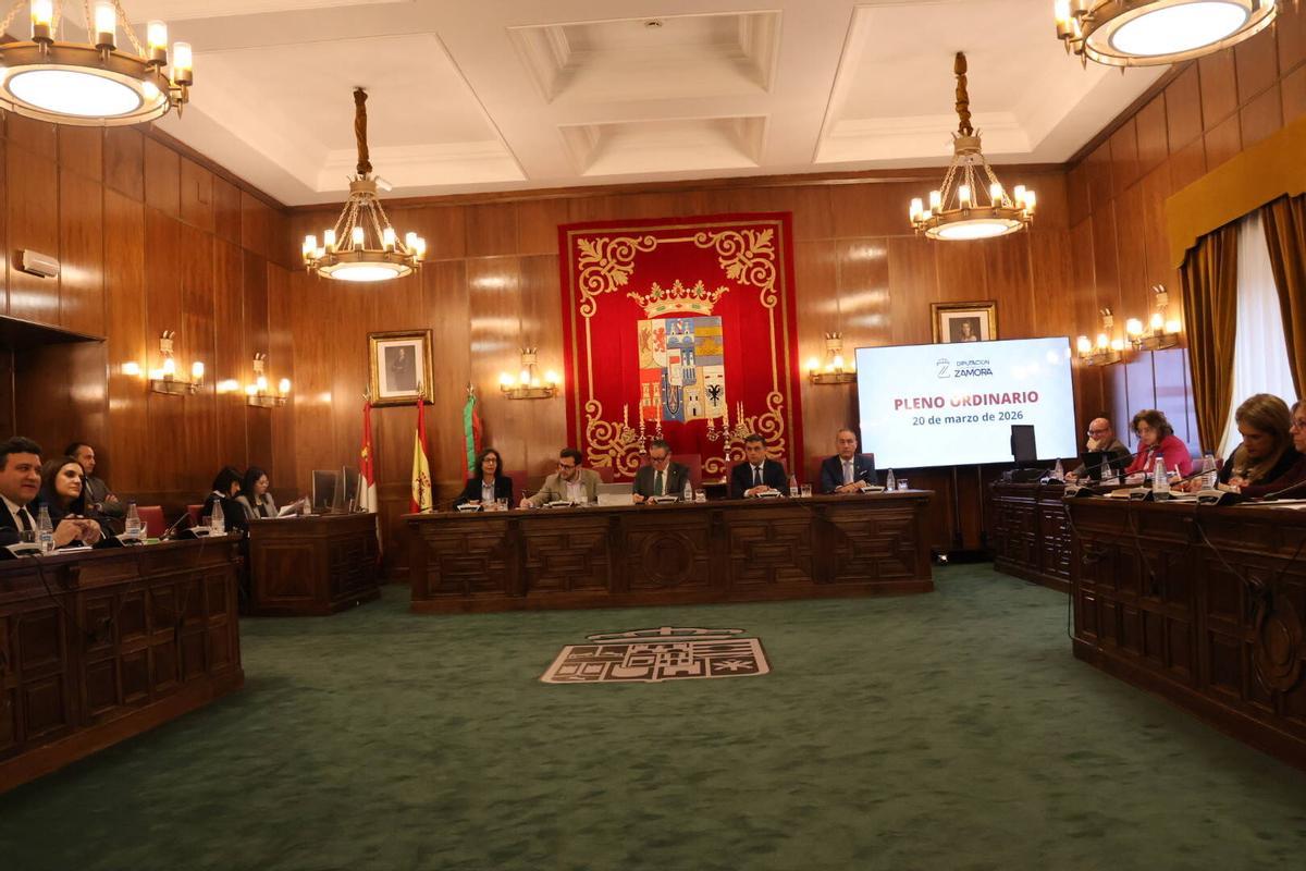 Pleno ordinario de la Diputación de Zamora del mes de marzo.