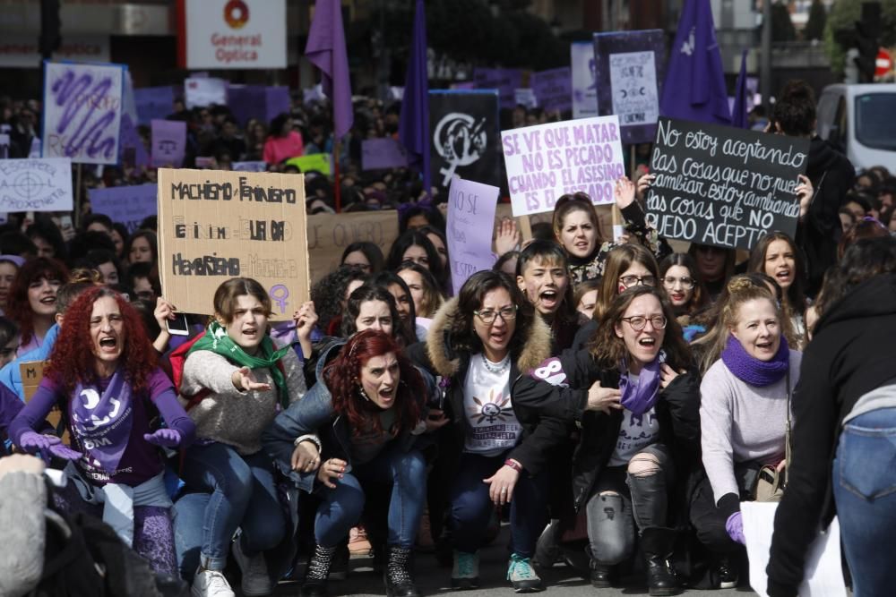 8-M en Asturias: Concentración feminista en Oviedo