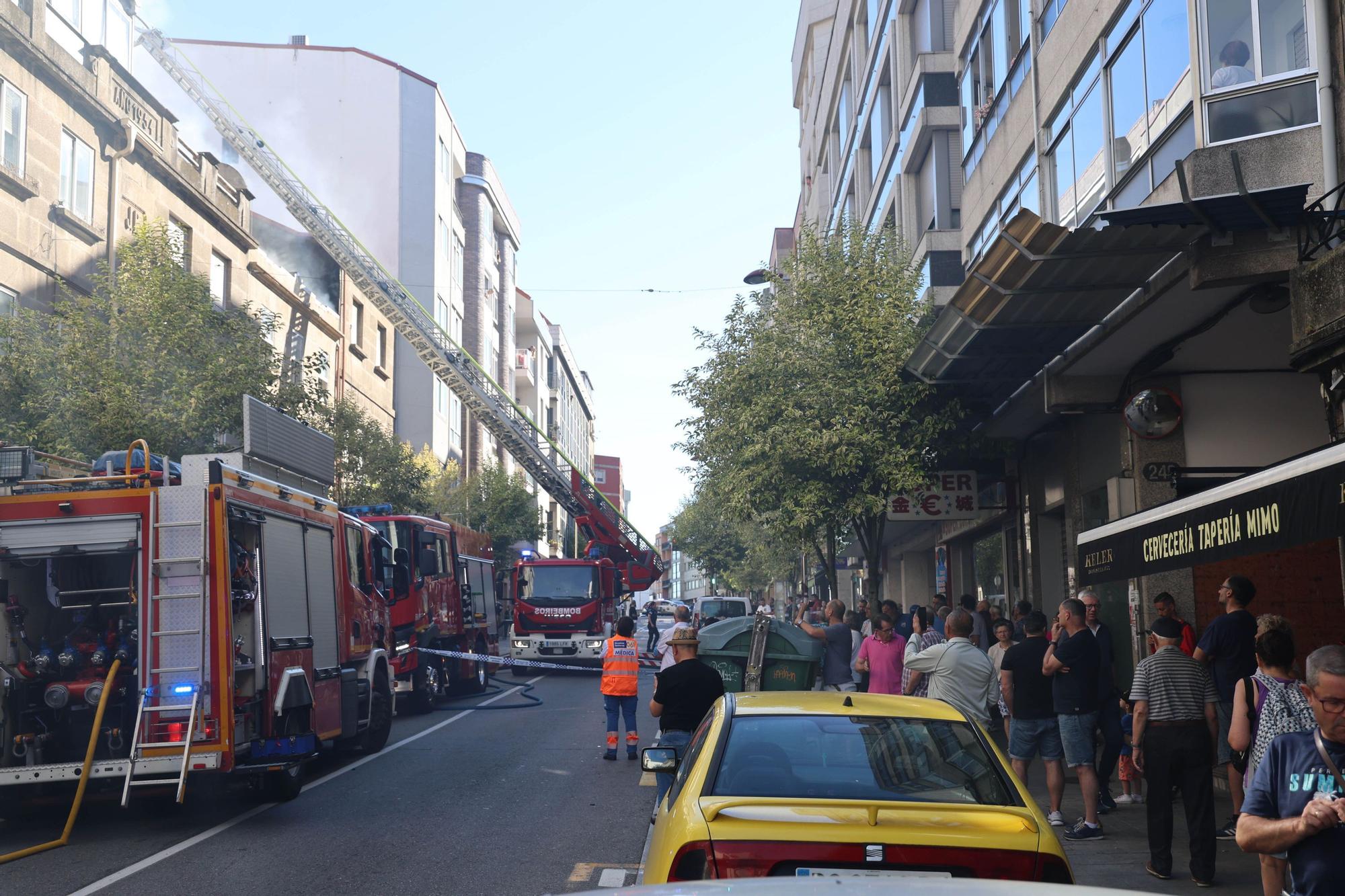 Así fue el incendio que calcinó una vivienda en Sanjurjo Badía