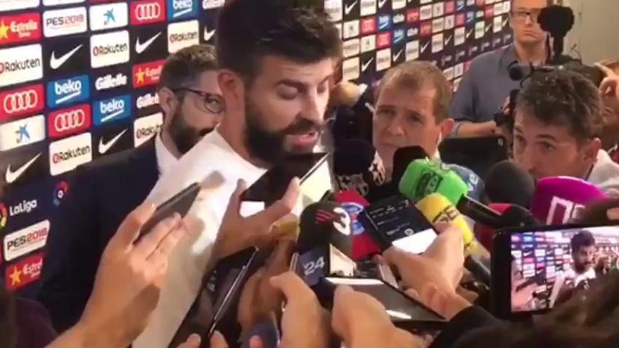 Piqué, entre lágrimas: "Si molesto en la selección puedo dar un paso al lado"