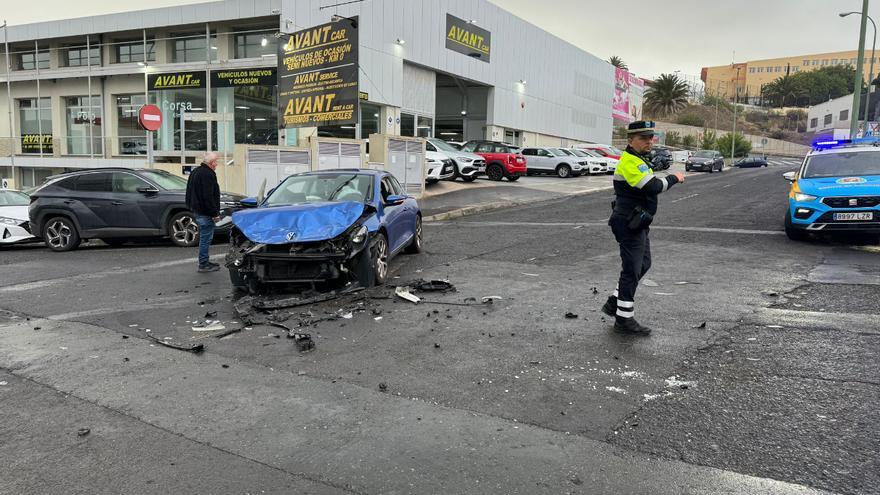 Aparatoso accidente en Las Palmas de Gran Canaria