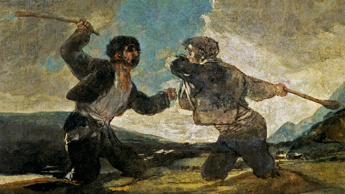 'La riña', Francisco de Goya (1820-1823)