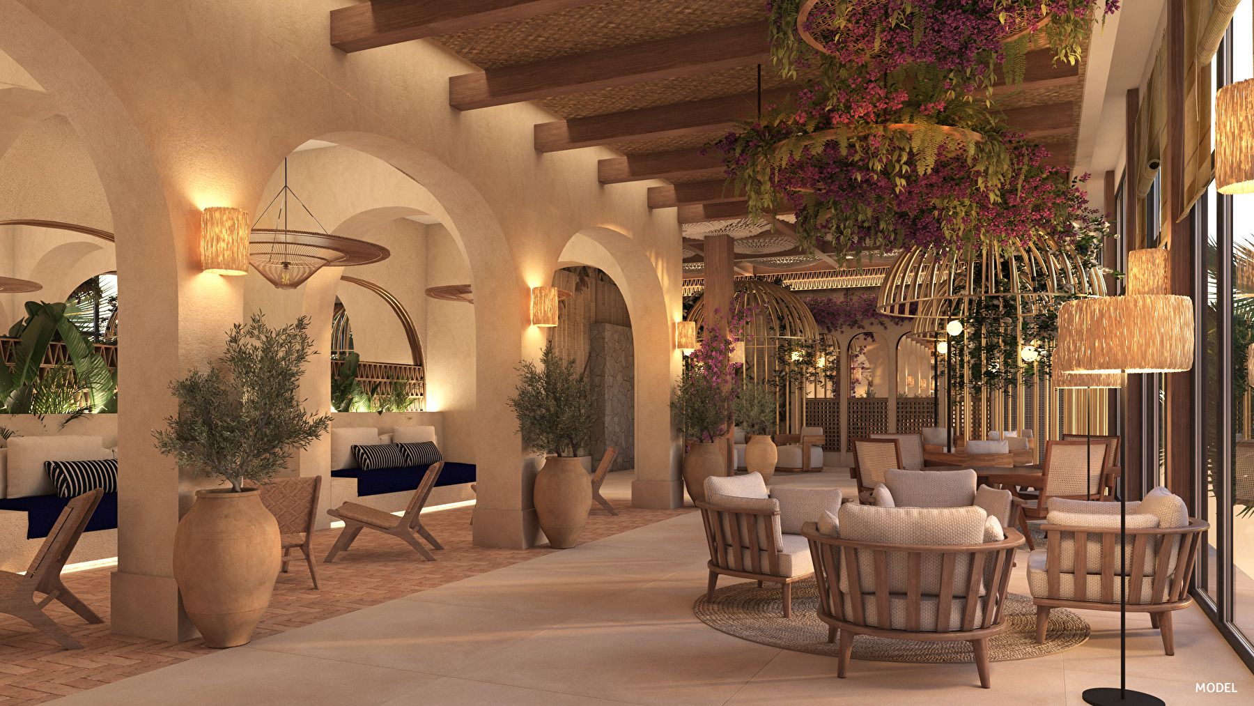 Lobby del hotel.