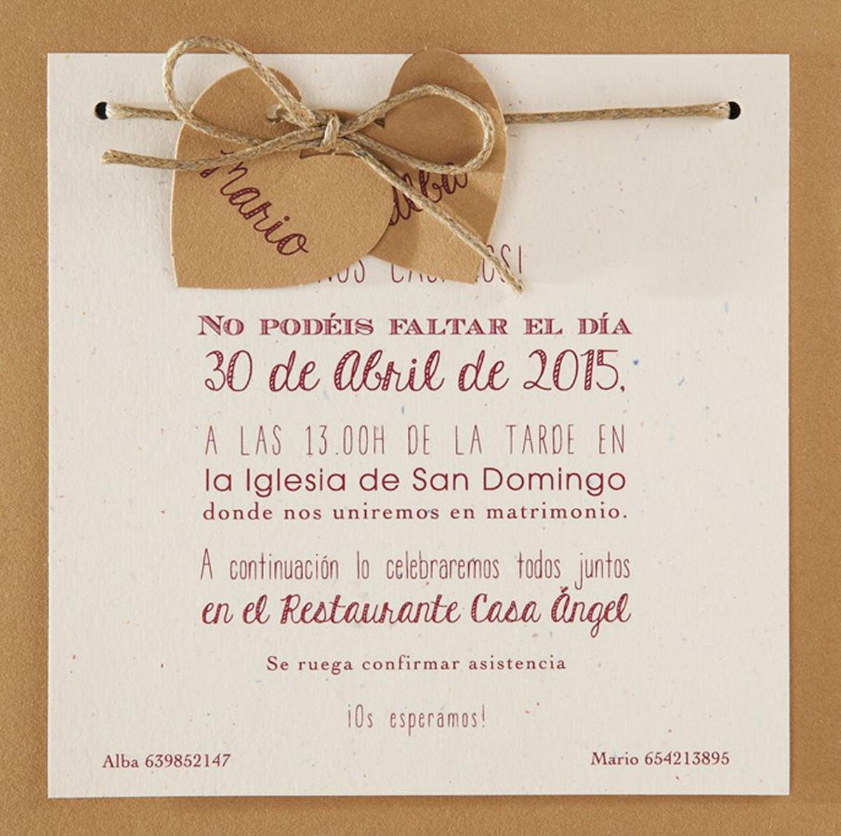 Ideas románticas para tus invitaciones de boda 8