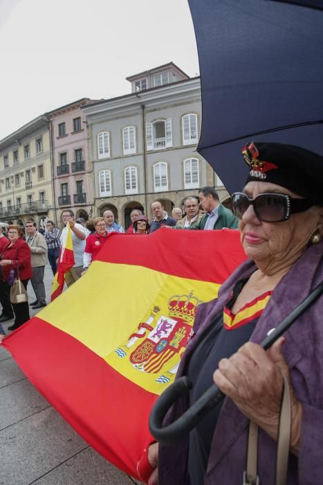 Manifestación en Avilés por la unidad de España