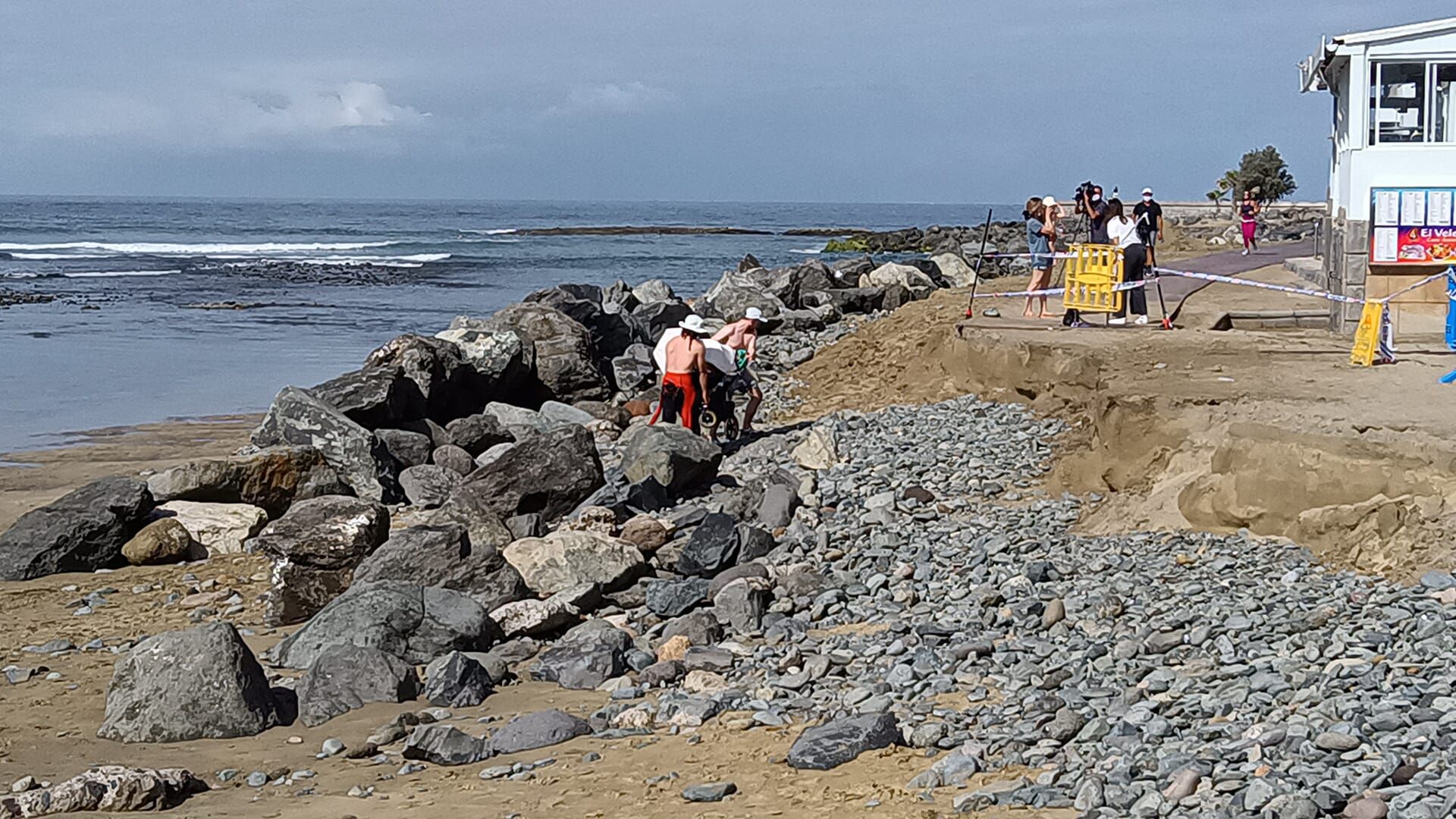 Así está el paseo del Faro de Maspalomas (27/04/21)