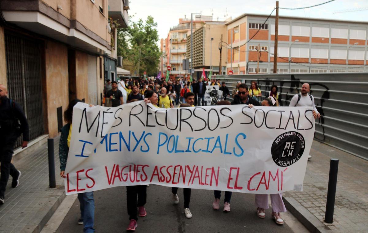 Protesta contra el pla pilot.
