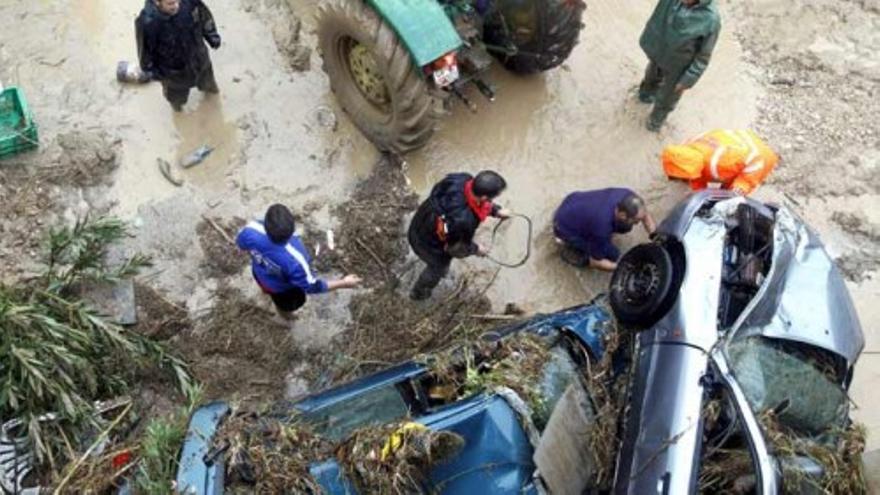 Las lluvias causan graves destrozos en la provincia de Málaga