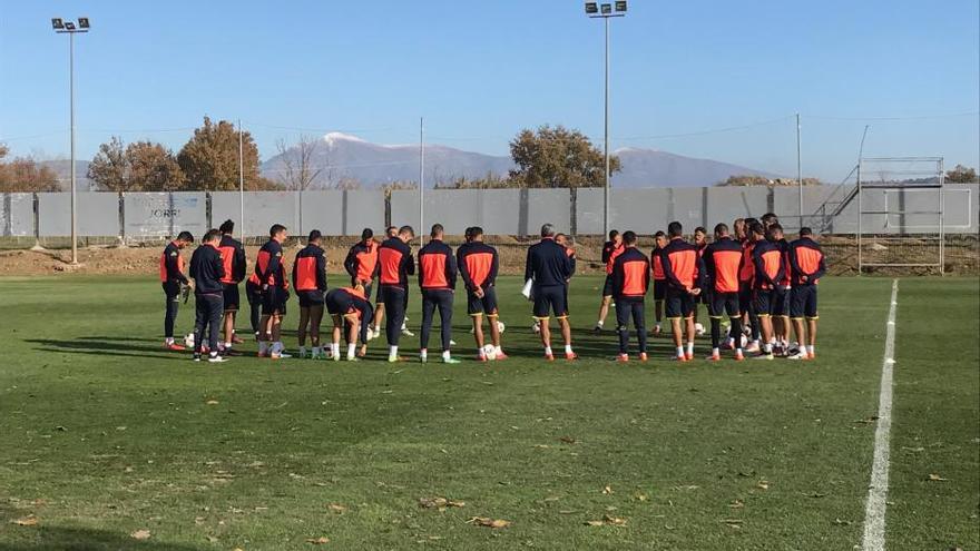 Entrenamiento de la UD Las Palmas en Huesca