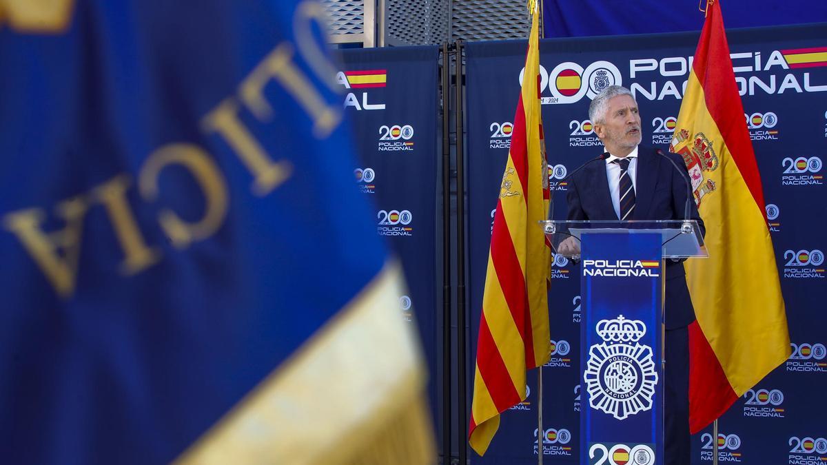 Fernando Grande-Marlaska preside el acto de inauguración de la nueva comisaría de Policía Nacional en Calatayud