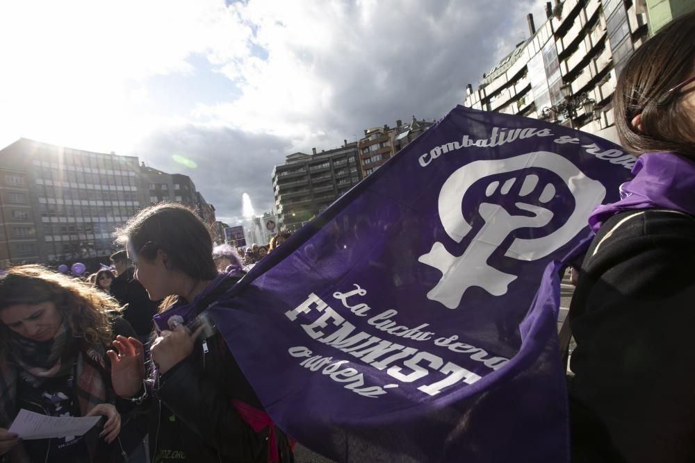 Manifestación del 8 M por las calles de Oviedo