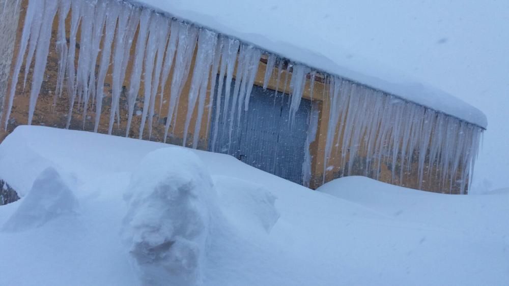 Así luce Somiedo bajo un manto de nieve