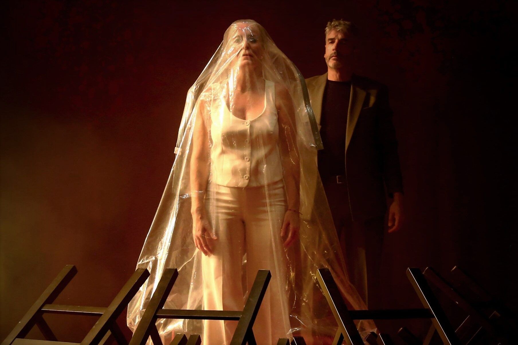 Cartel de la obra teatral Saturnos y Medeas