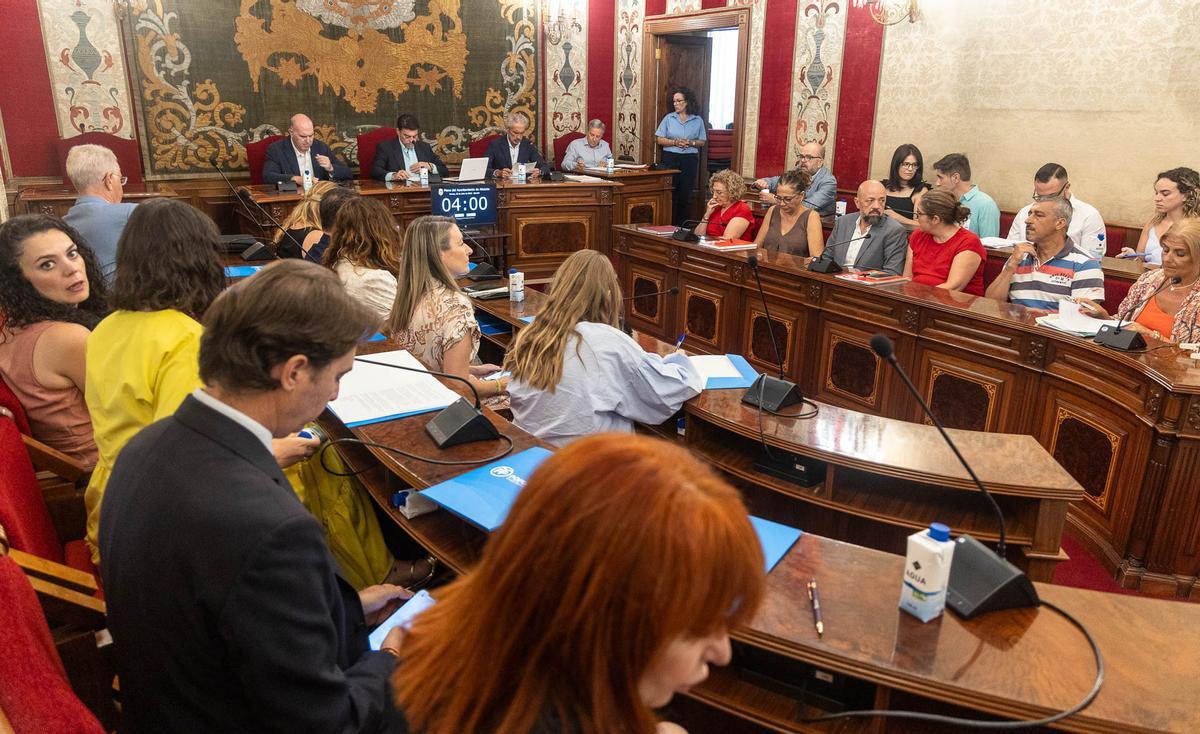Las imágenes del Pleno Extraordinario del Ayuntamiento de Alicante