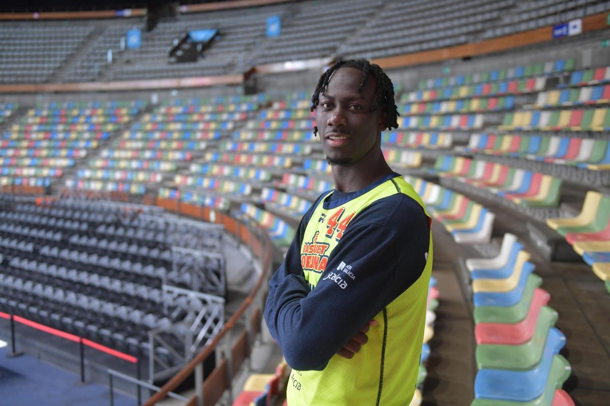 Abdou Thiam, en el Coliseum tras un entrenamiento.