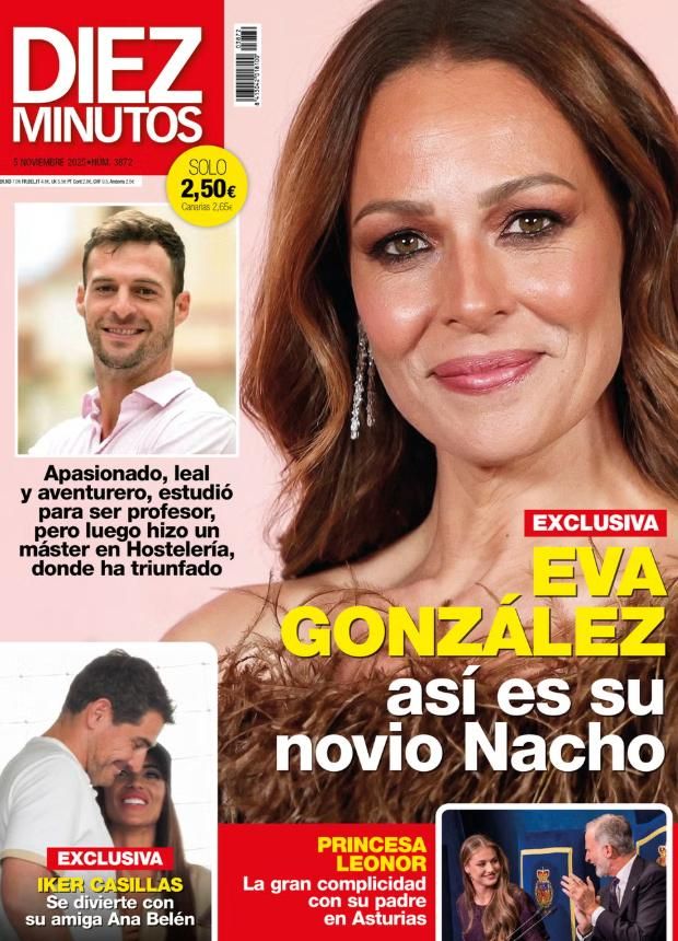 Portadas revistas corazón: Diez Minutos con Eva González e Iker Casillas