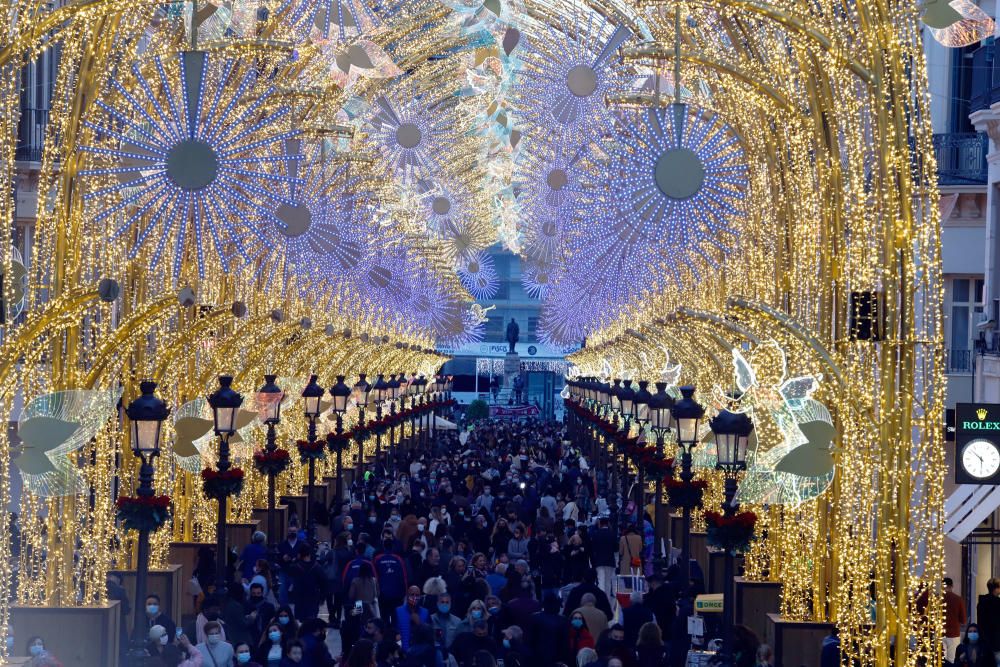 Encendido de las luces de Navidad del Centro de Málaga