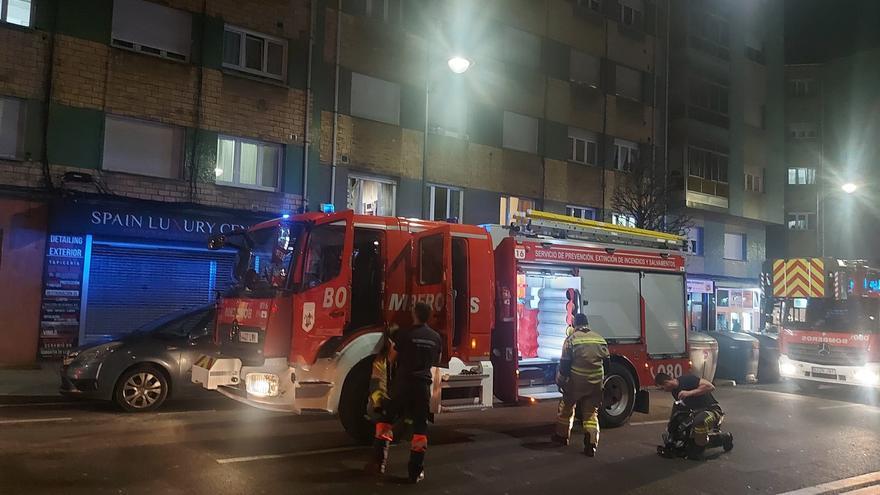 Alarma por un incendio en Gijón