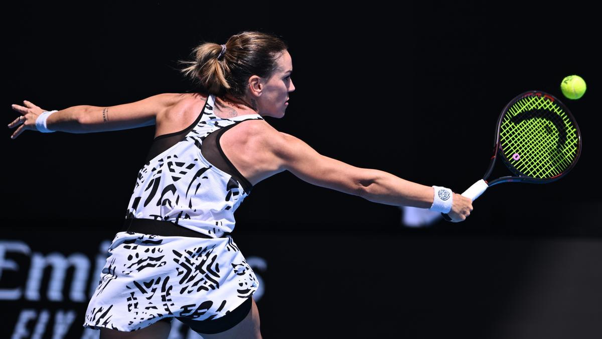 Nuria Párrizas no pudo con Donna Vekic en la tercera ronda del Open de Australia