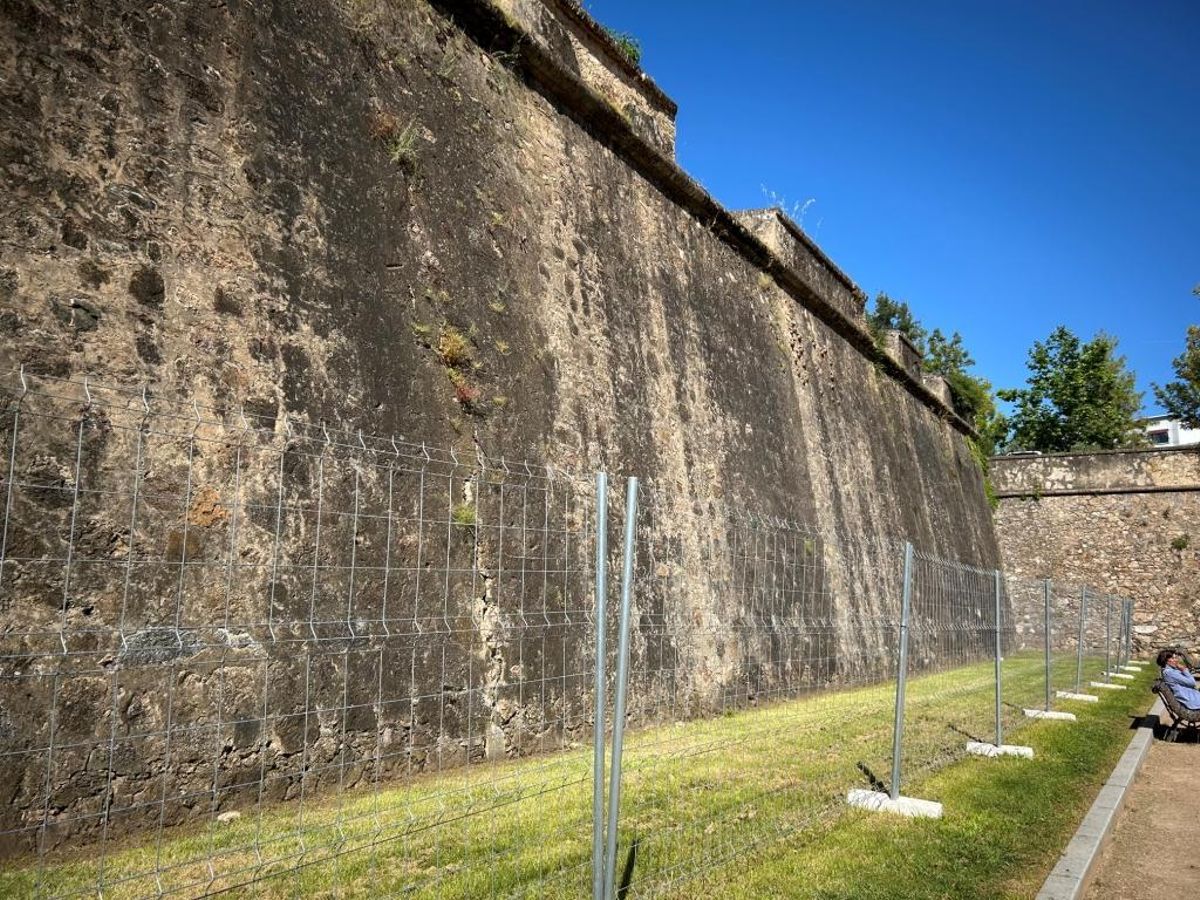 Las vallas de protección.