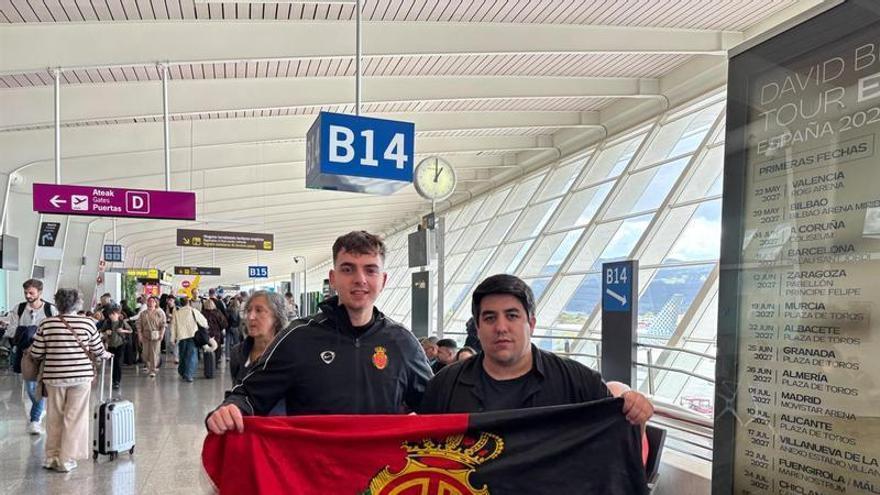 Las 24 horas de los mallorquinistas en Eibar: primero el arbitraje, después la dana 'Adam'