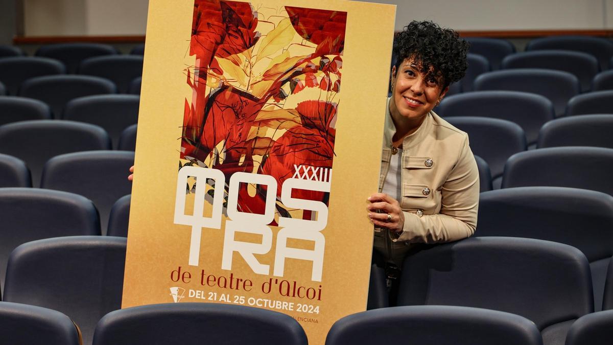 Gloria Segura nos muestra su cartel para la Mostra de Teatre d'Alcoi 2024