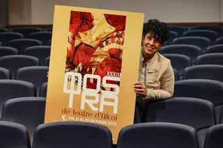 Gloria Segura nos muestra su cartel para la Mostra de Teatre d'Alcoi 2024