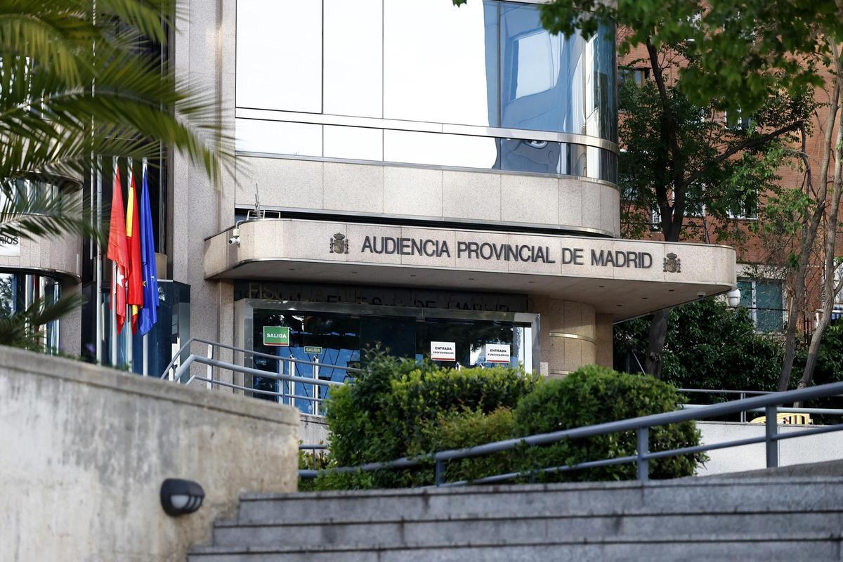 Entrada a la Audiencia Provincial de Madrid.