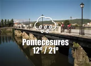 El tiempo en Pontecesures: previsión meteorológica para hoy, domingo 12 de mayo
